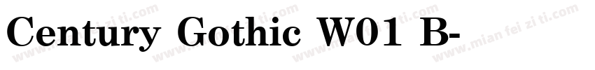 Century Gothic W01 B字体转换